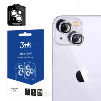 Proteção de lentes 3MK Lens Protection Pro para iPhone 14 Pro Max violeta