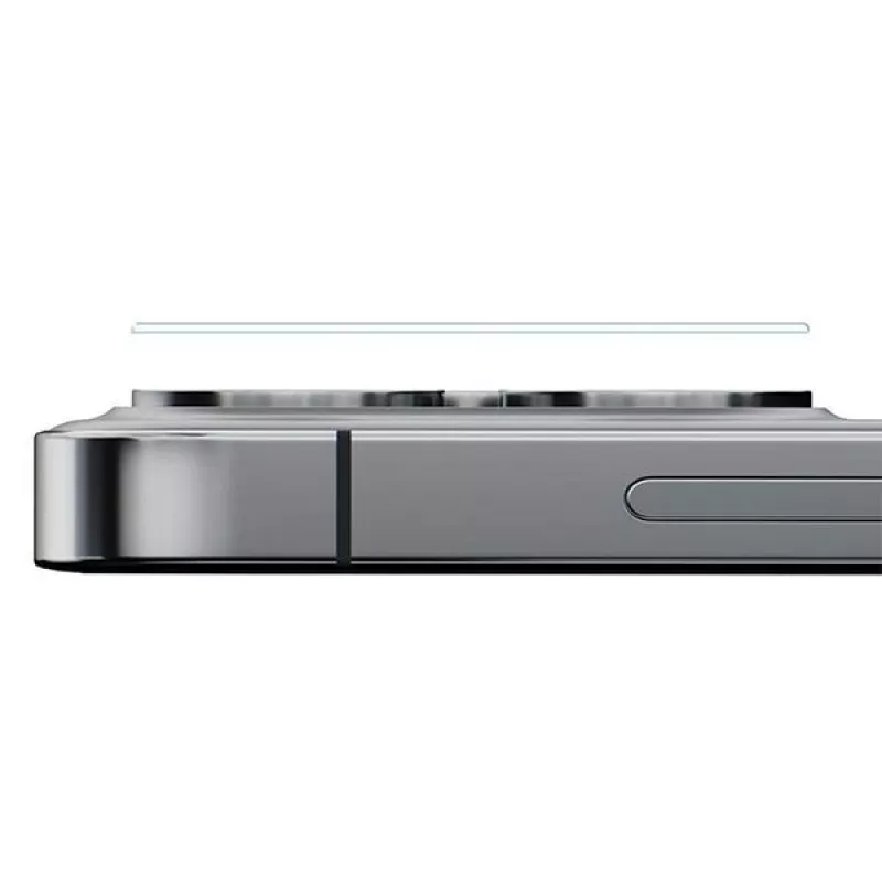 3MK Lens Pro Full Cover Proteção de lentes de câmara em vidro temperado para iPhone 14 Pro / 14 Pro Max com moldura de alumínio e moldura de montagem (1 unid., Preto)
