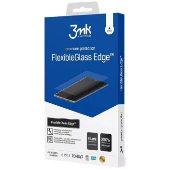 3MK FlexibleGlass Edge preta para Samsung Galaxy S21 Ultra 5G