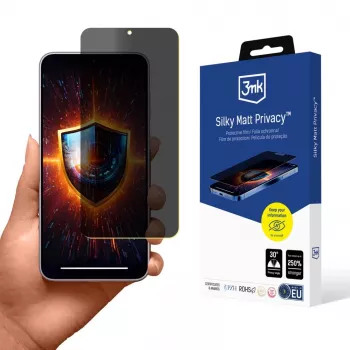 3MK Película protetora de ecrã Silky Matt Privacy para Samsung Galaxy S23+