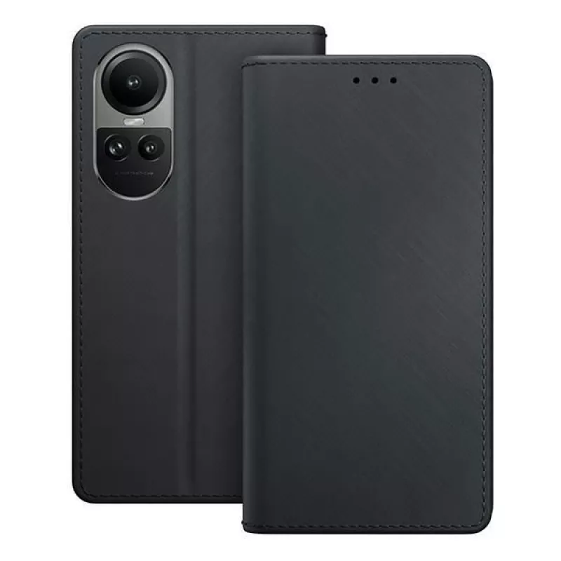 Capa com carteira 3MK para Oppo Reno10 5G, preto