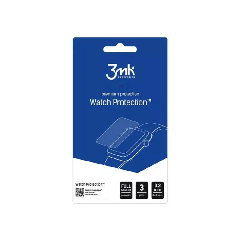 3MK Watch Protection FlexibleGlass vidro híbrido para Garmin Forerunner 165