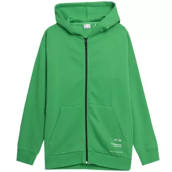 Sweatshirt decote redondo 4F homem Deep Green SS23 Regular Fit tamanho S