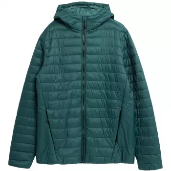 Casaco de penas 4F M240 para homem verde 4FAW23TDJAM240