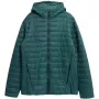 Casaco de penas 4F M240 para homem verde 4FAW23TDJAM240