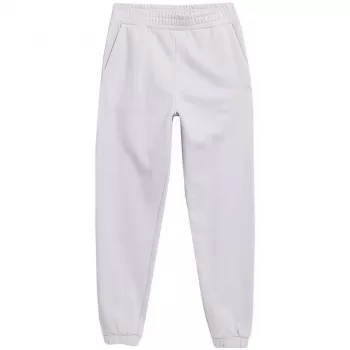 Calças de senhora 4F CAS F472 lilás-claro corte relaxed L