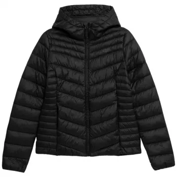 Casaco de penas para mulher 4F F095 Deep Black SS23