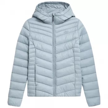Casaco de penas 4F F095 para mulher azul-claro 4FSS23TDJAF095 tamanho 34S