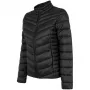 4F casaco acolchoado para mulher H4Z22 KUDP002 20S Deep Black
