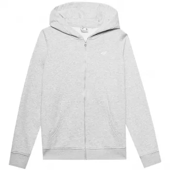 4F Sweatshirt de mulher F0956 Cool Light Gray Melange tamanho S