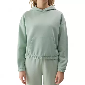 4F sweatshirt para mulher F1057 verde-claro tamanho M