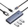 Hub 5-em-1 Baseus UltraJoy Series USB-C para HDMI 4K@30Hz + 3x USB 3.0 + 1x PD (Cinzento)