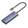 Hub 5-em-1 Baseus UltraJoy Series USB-C para HDMI 4K@30Hz + 3x USB 3.0 + 1x PD (Cinzento)