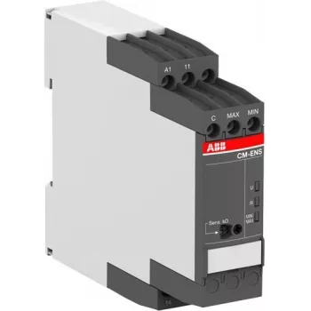 ABB CM-ENS.13S relé de monitorização de nível, 24-240 V AC/DC, 1 contacto reversível, calha DIN 1SVR730850R2100