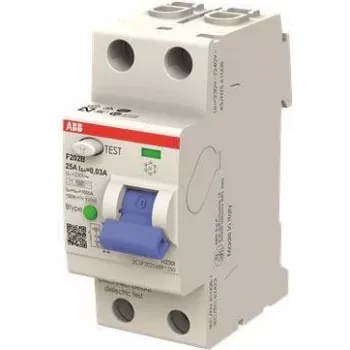 ABB F202B-1603 Interruptor diferencial Tipo B, 2 polos, 16 A, 30 mA, 230/400 V AC 2CSF202568R1160