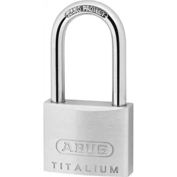 Cadeado ABUS 64TI/40HB40 KD Titalium, com chave igual, arco alto, nível de segurança 5