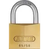 Cadeado ABUS 65/50 KD – corpo maciço em latão, arco em aço temperado, chave igual