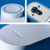 Acionador de fechadura de porta sem fios ABUS ABLO10000W – montagem à superfície para cilindro de perfil europeu, branco