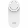 Acionador de fechadura de porta sem fios ABUS ABLO10000W – montagem à superfície para cilindro de perfil europeu, branco