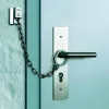 Corrente de porta ABUS ABTS21540 com anel de segurança, aço niquelado, 215 mm