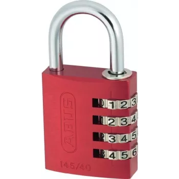 ABUS ABVS48813 Cadeado Maciço em Latão com Arco em Aço Temperado, 45 mm, com Chave, 2 Chaves