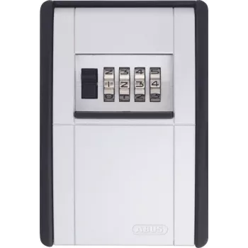 ABUS KeyGarage 787 Cofre para chaves – preto/prateado – metal – combinação de 4 dígitos – 80 x 45 x 120 mm