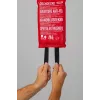 ABUS LD1118 Manta de Extinção 100 x 100 cm Fibra de Vidro Vermelho DIN EN 1869:2001 86672