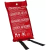 ABUS LD1118 Manta de Extinção 100 x 100 cm Fibra de Vidro Vermelho DIN EN 1869:2001 86672