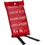 ABUS LD1118 Manta de Extinção 100 x 100 cm Fibra de Vidro Vermelho DIN EN 1869:2001 86672