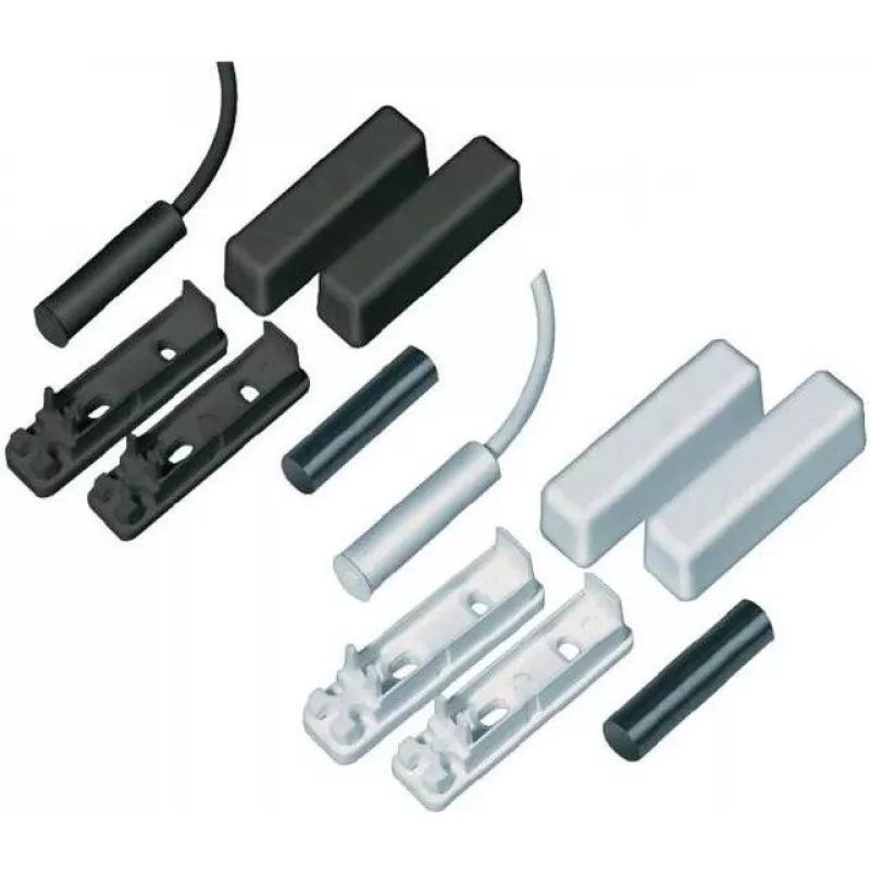 ABUS Security-Center MK2000W contacto magnético com fios para portas e janelas, cabo de 5 m, branco