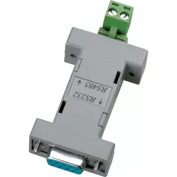 Conversor de interface RS232 para RS485 ABUS TV8469, DB9, alimentado pelo bus, 115,2 kbps, 1200 m, preto