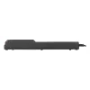 Régua de tomadas com proteção contra sobretensões EMI/RFI ACAR 504WF, 5 tomadas Schuko, cabo de 3 m, preto