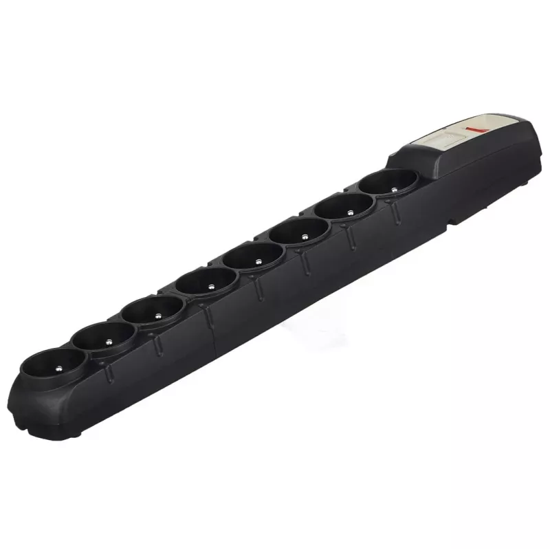 Acar S8 PRO Régua de proteção contra sobretensão 1.5m - 8 tomadas Schuko, preto