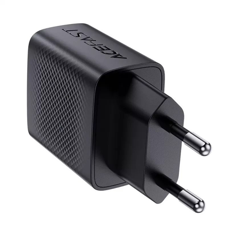 Carregador de parede ACEFAST A82 GaN USB-C PD 20W - preto