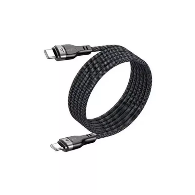 Acefast C11-03 Cabo 3em1 USB-C para USB-C 100W 480Mbps 1,2m Preto