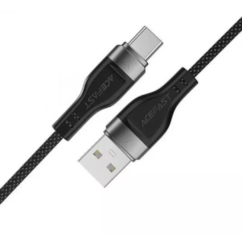 Cabo ACEFAST C11-04 USB-A para USB-C 3A magnético entrançado 1,2m preto