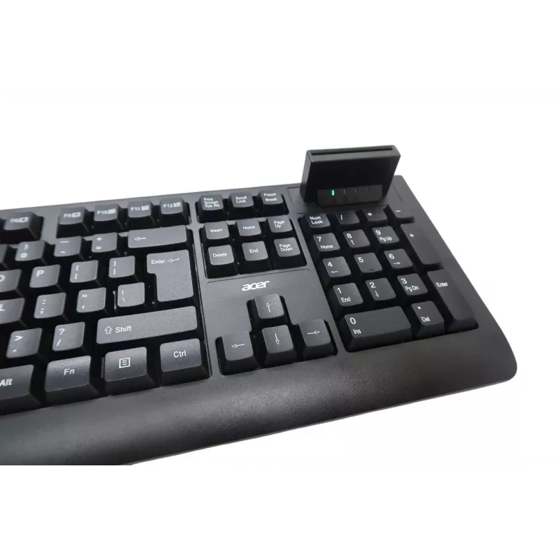 Acer AKW320 Teclado Com Fio com Leitor de Smartcard, Layout US-International, Preto