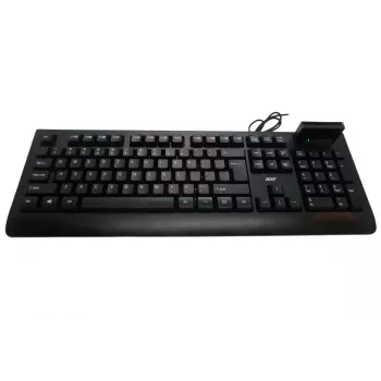 Acer AKW320 Teclado Com Fio com Leitor de Smartcard, Layout US-International, Preto
