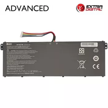 Bateria para portátil Acer AP18C7M 3200mAh Li-ion, 15,4 V, 4 células, preto