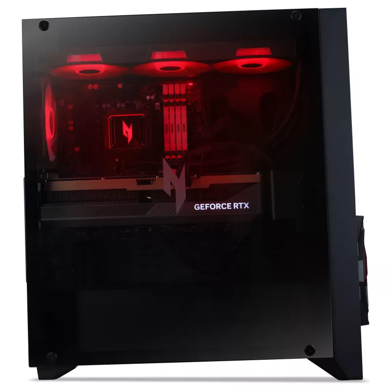 Acer Nitro 70 N70X3D-100 PC de secretária gaming, AMD Ryzen 7 9800X3D, 32GB DDR5, 1TB SSD, RTX 5070, Windows 11 Home