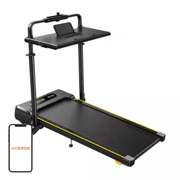 ACEZOE P20 passadeira elétrica dobrável (preto/amarelo) – 2,5 PS, 14 km/h