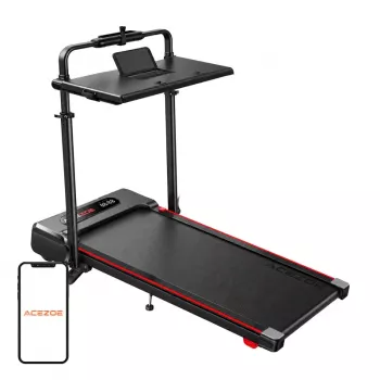 Passadeira elétrica dobrável ACEZOE P20 - motor de 2,5-P, 12 km/h, ecrã LED, vermelho