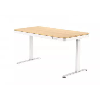 Secretária com regulação elétrica de altura ACJ ACTIVEJET 120x60 ET119S branco/carvalho