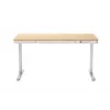 Secretária com regulação elétrica de altura ACJ ACTIVEJET 120x60 ET119S branco/carvalho