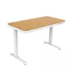 Secretária com regulação elétrica de altura ACJ ACTIVEJET 120x60 ET119S branco/carvalho