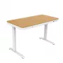 Secretária com regulação elétrica de altura ACJ ACTIVEJET 120x60 ET119S branco/carvalho