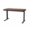 Secretária elétrica com regulação de altura ACJ ACTIVEJET ET119S-CZ/O 120x60 cm preto/nogueira