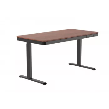 Secretária elétrica com regulação de altura ACJ ACTIVEJET ET119S-CZ/O 120x60 cm preto/nogueira