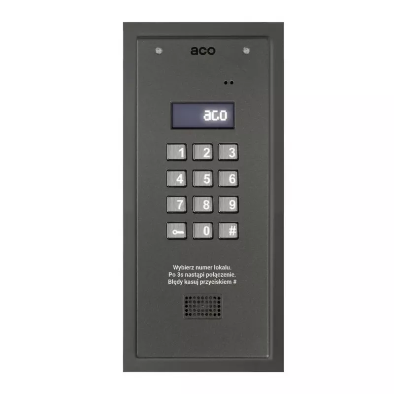 ACO CDNP7ACC ST (G3) Unidade de controlo master e slave de intercomunicador digital
