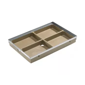 ACO Vario Ralo de chão parte inferior 75x50 DN 75/DN 50 preto